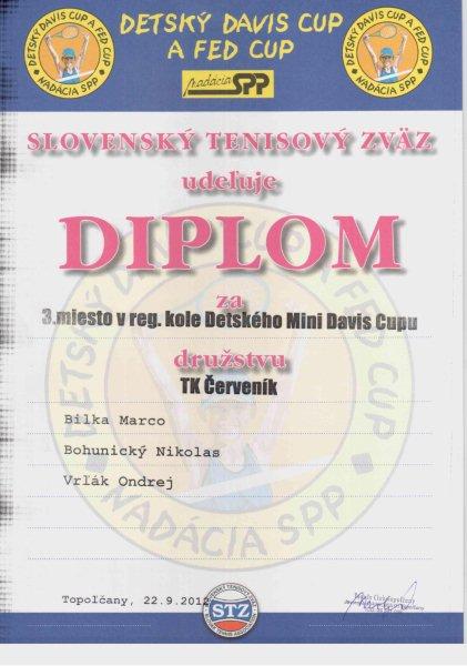 Fotogaléria Tenisový klub Červeník - Diplom 22.9.2012 (1) Tenisový klub Červeník - Diplom 22.9.2012